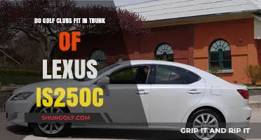 Can Golf Clubs Fit in a Lexus IS250C Trunk?