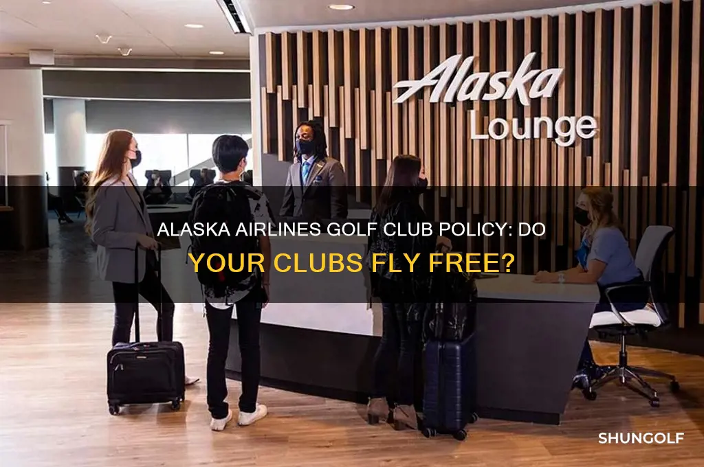 do golf clubs fly free on alaska airlines