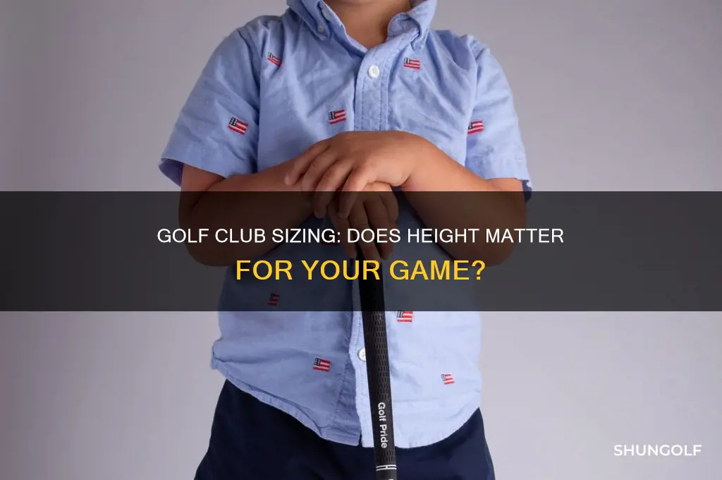 do golf clubs go by height