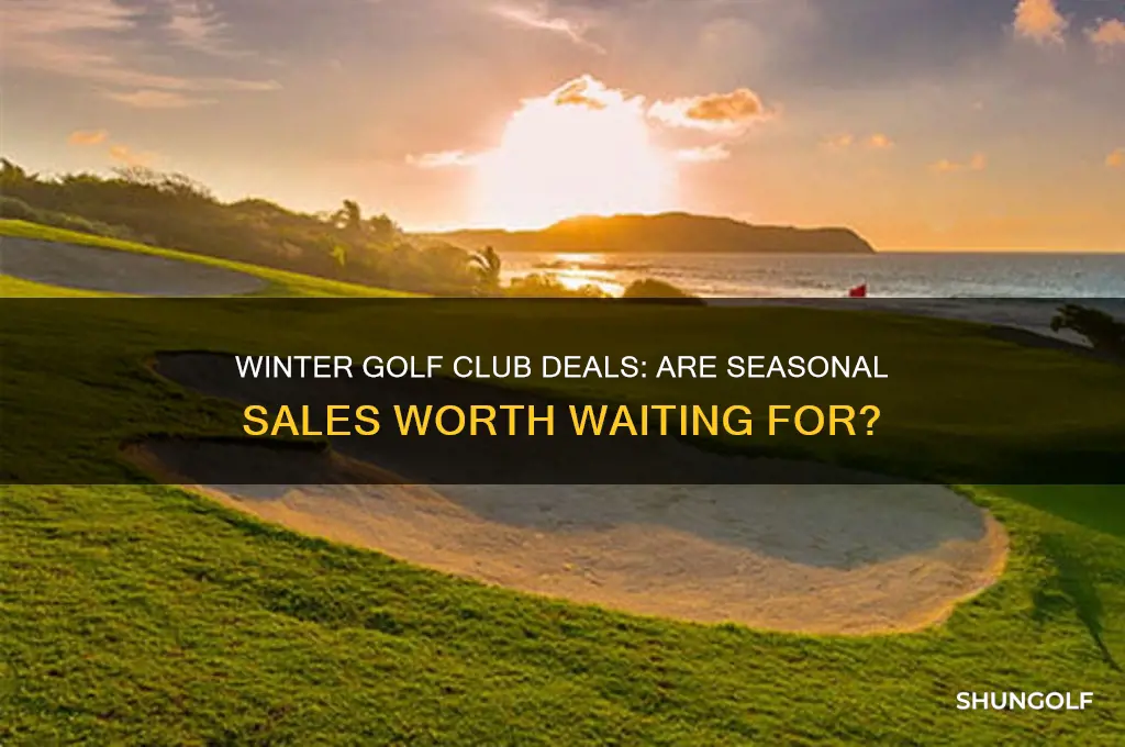 do golf clubs go on sale in the winter