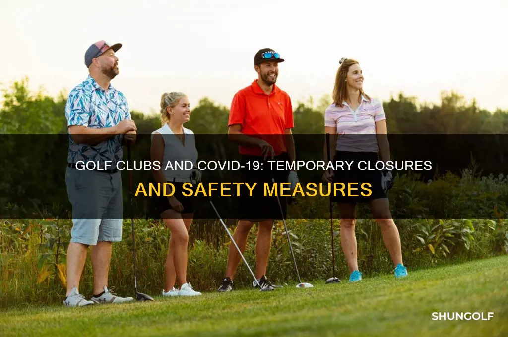 do golf clubs have to close due to coronavirus