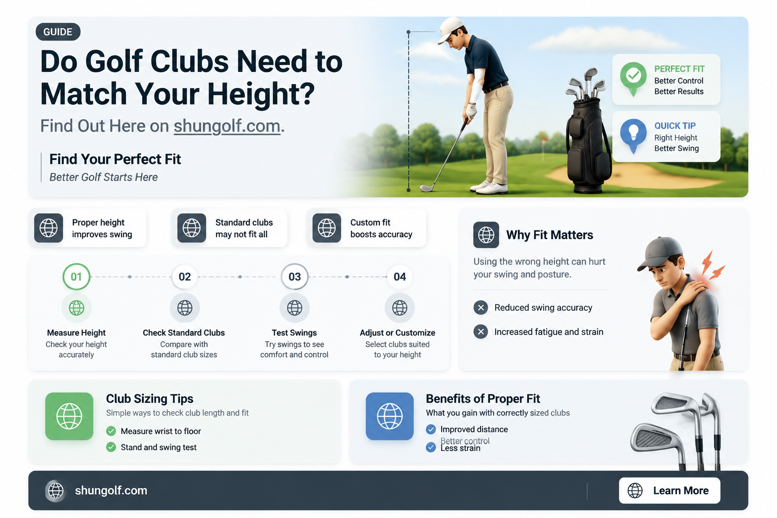 are golf clubs height specific