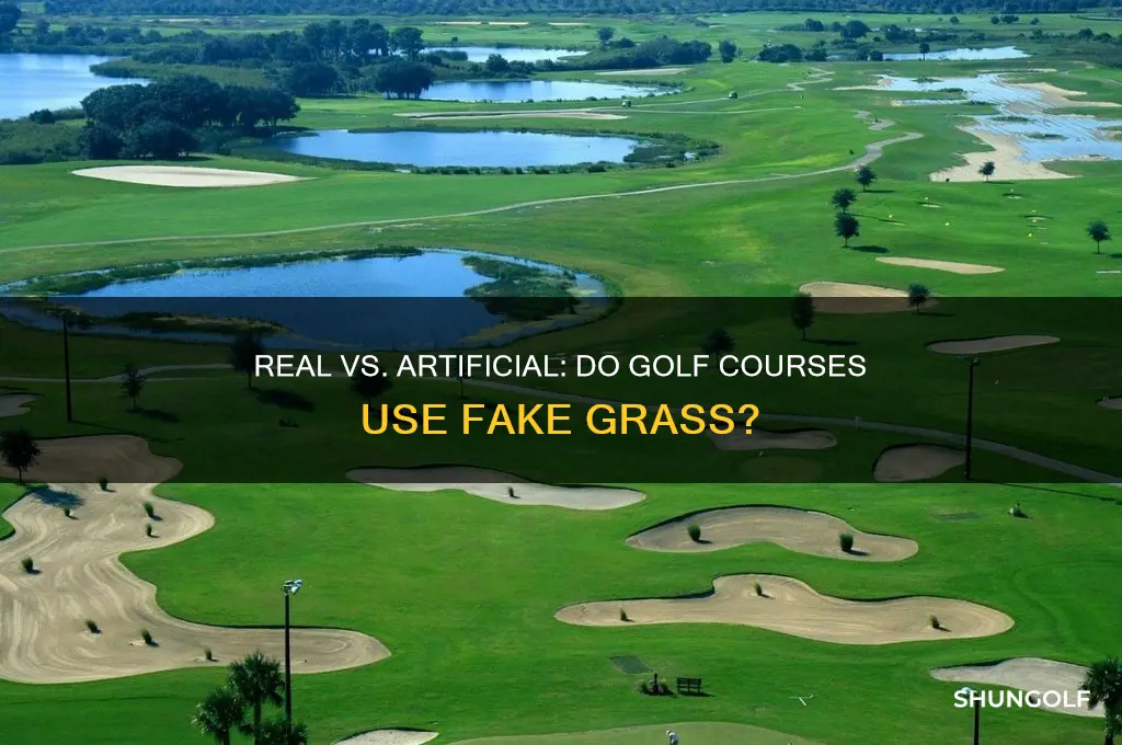 do golf course have fake grass