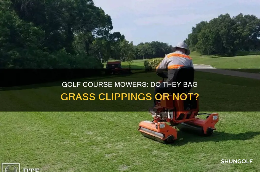 do golf course mowers bag the clippings