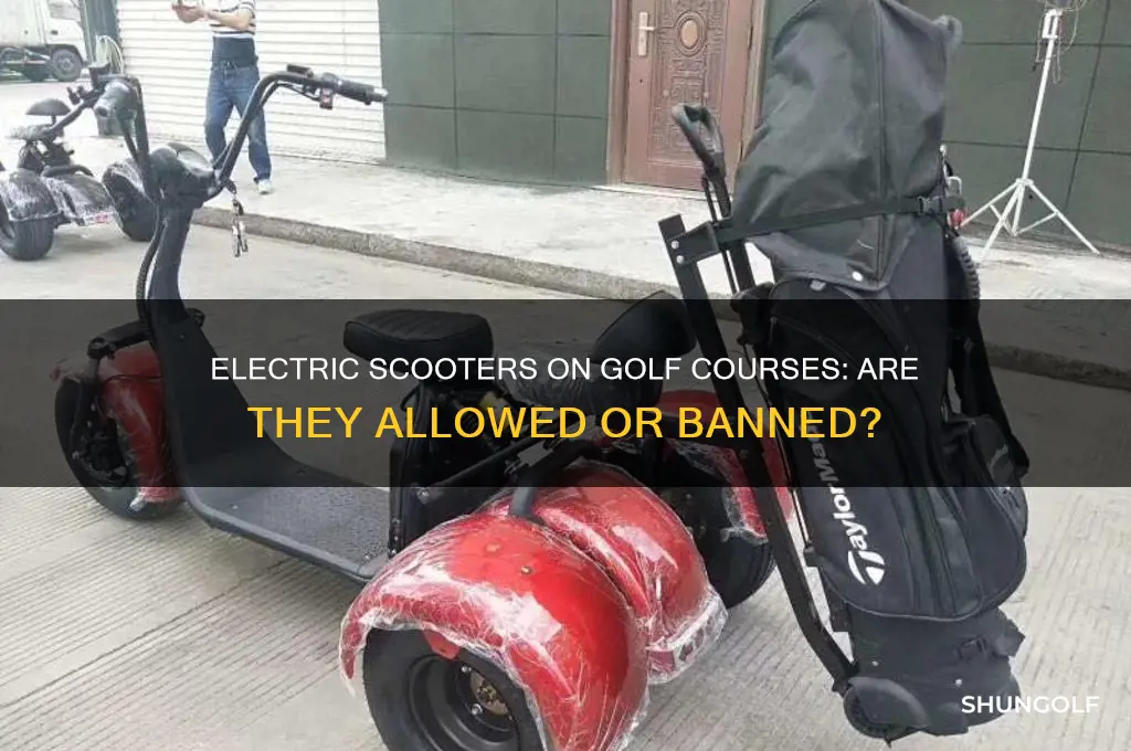 do golf courses allow electric scooters