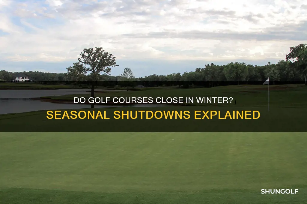 do golf courses close for winter