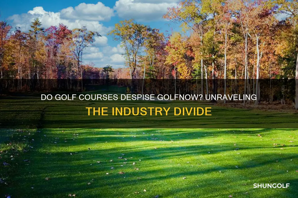 do golf courses hate golfnow