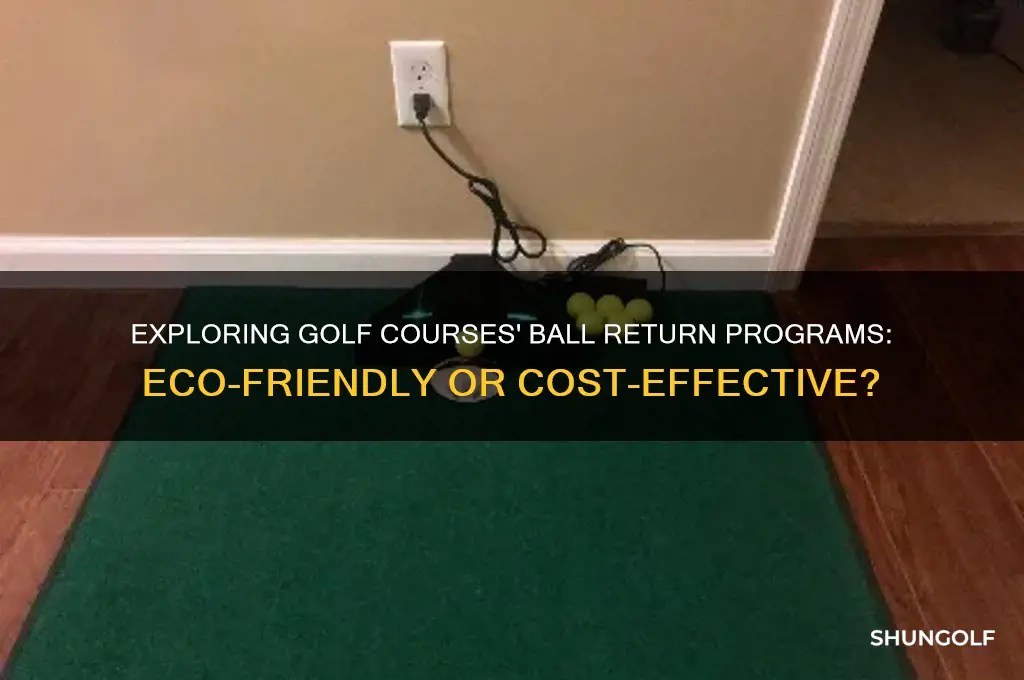 do golf courses have a ball return program