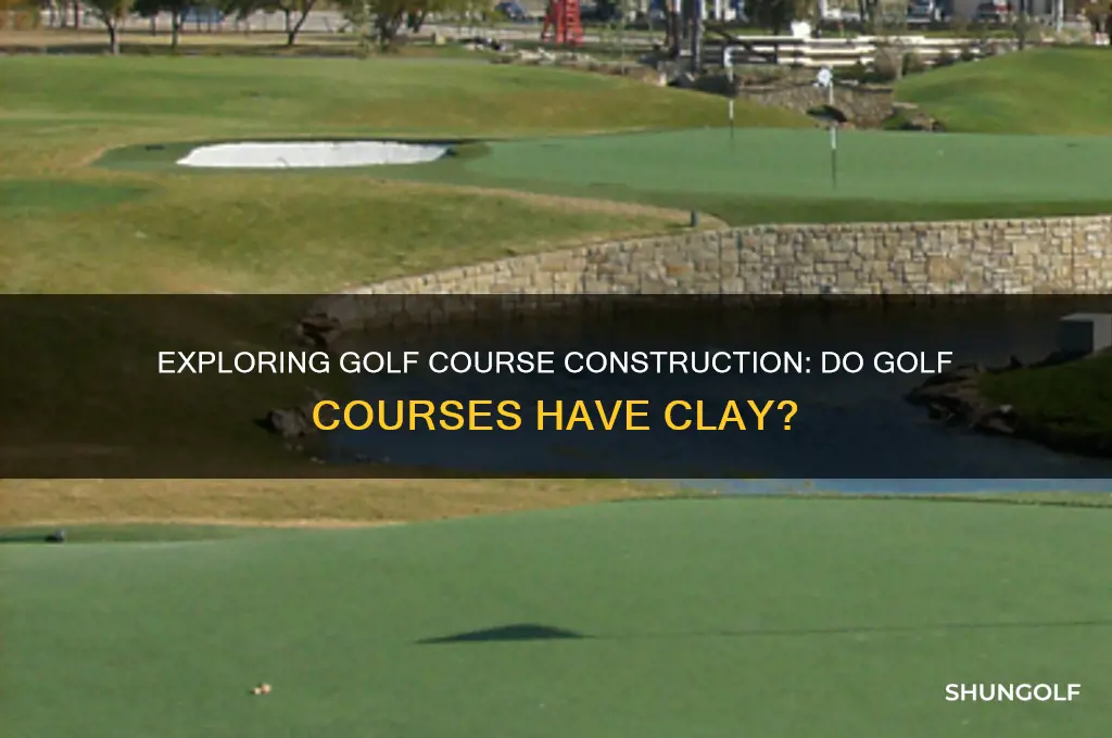 do golf courses have clay