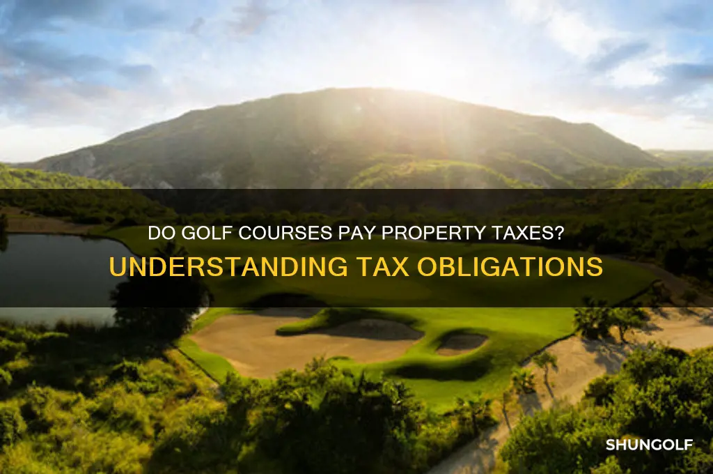 do golf courses pay property tax