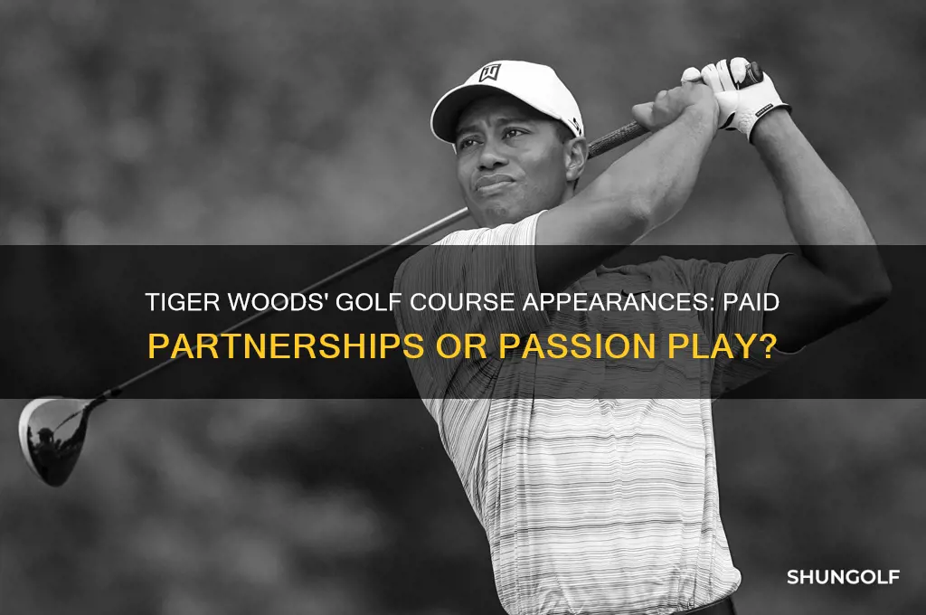 do golf courses pay tiger woods to show up