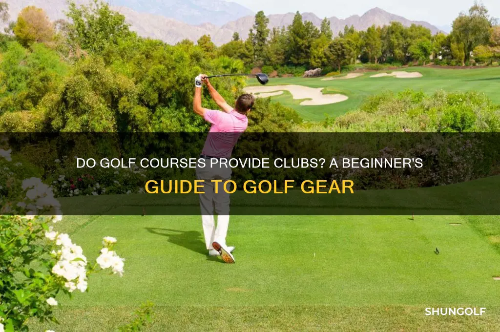 do golf courses provide clubs