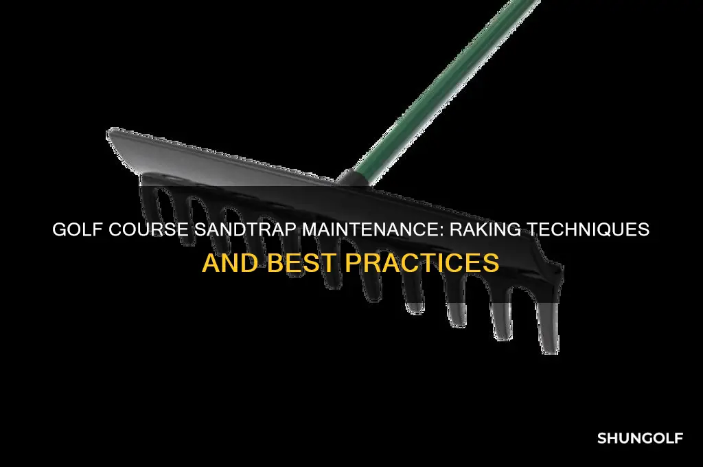do golf courses rake the sandtraps