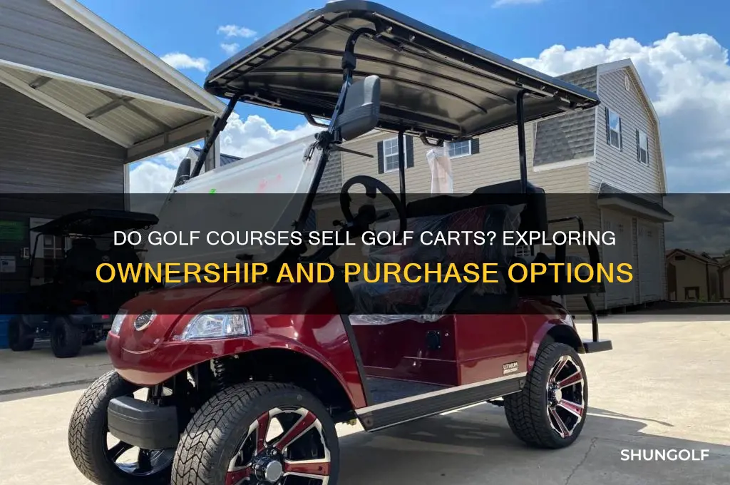 do golf courses sell golf carts