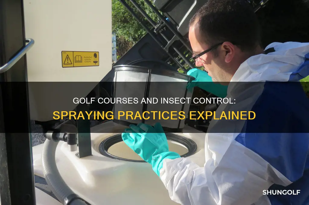 do golf courses spray for insects