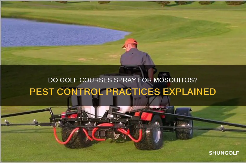 do golf courses spray for mosquitos
