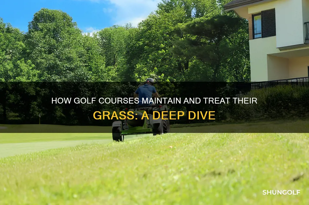 do golf courses treat grass