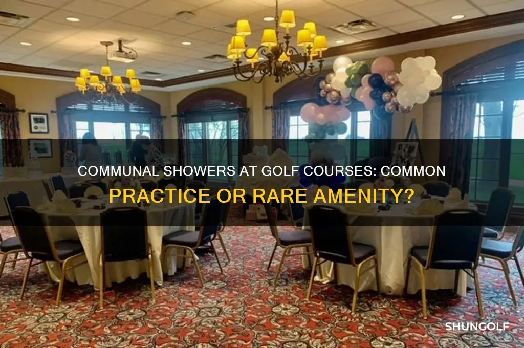 do golf courses typically have communal showers