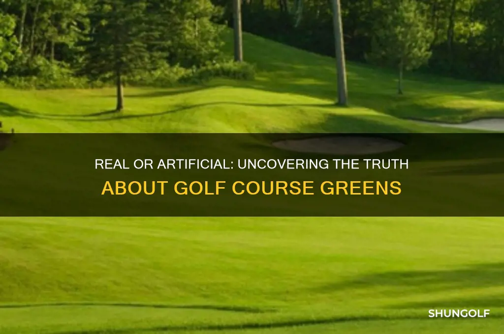 do golf courses use fake grass