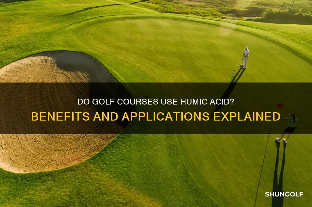 do golf courses use humic acid