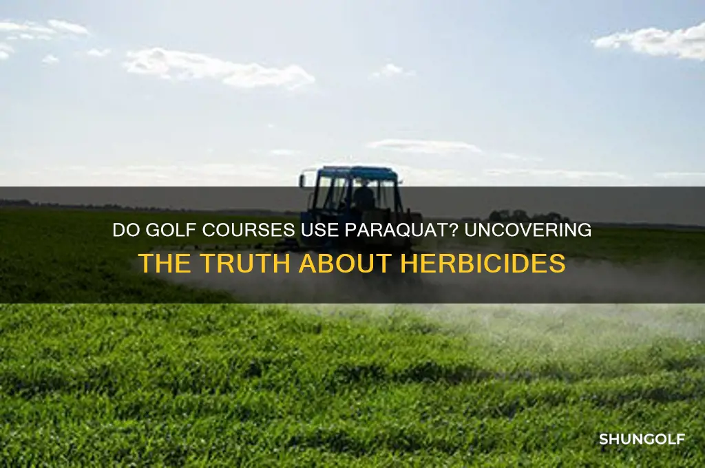 do golf courses use paraquat