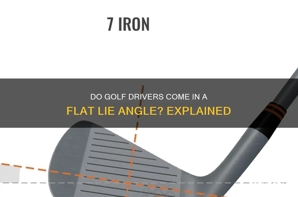 do golf drivers come in a flat lie angle