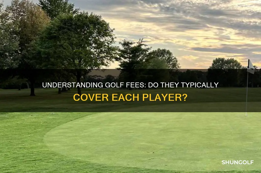 do golf fees usually include each player