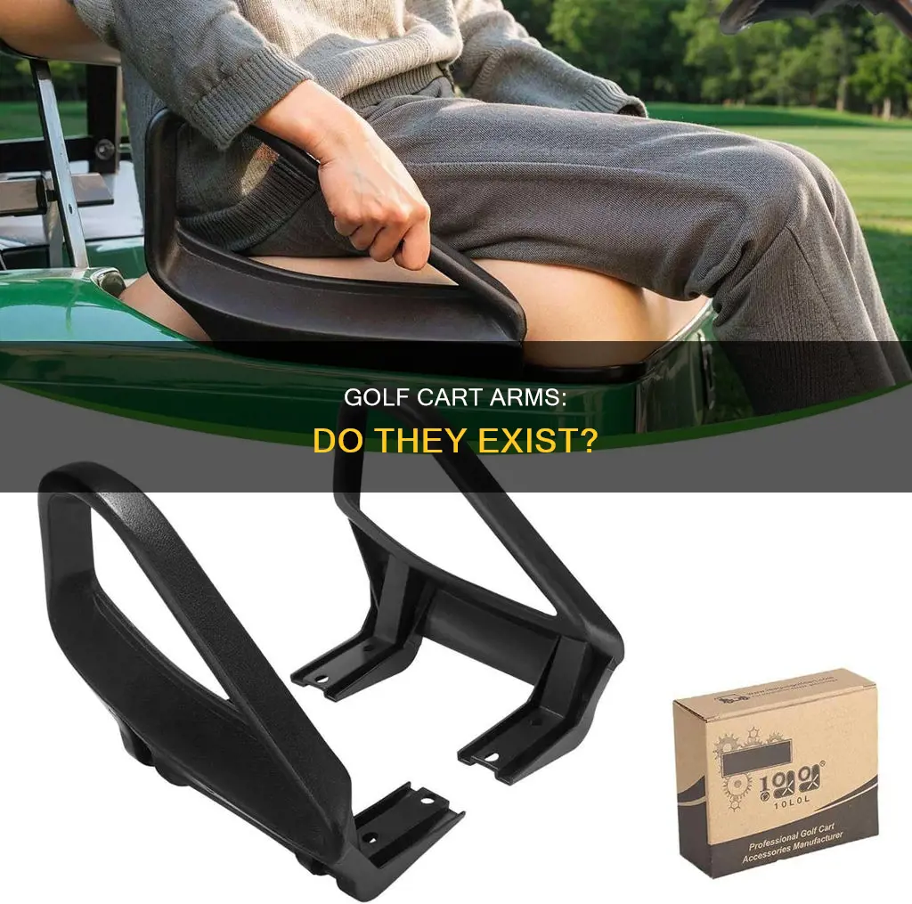do golf garts have a arms