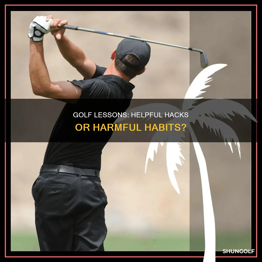 do golf lesson help or hurt