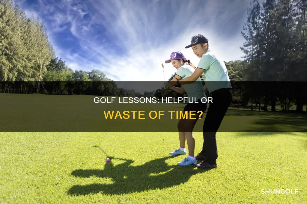 do golf lessons actually help