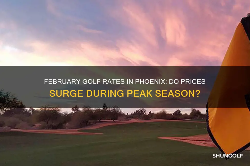 do golf prices increase in phoenix in february