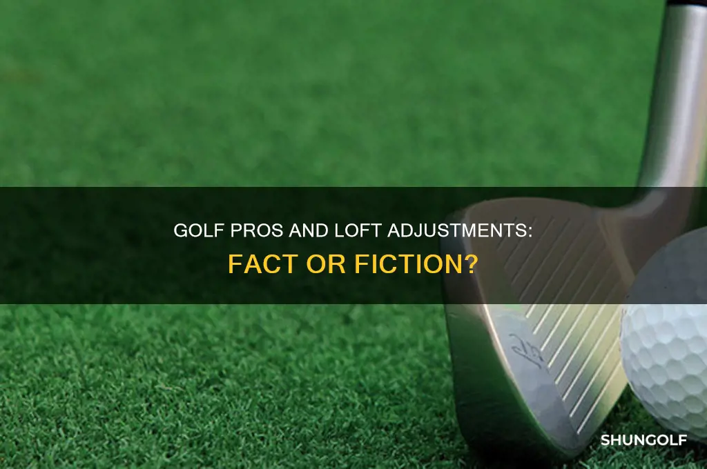 do golf pros jack the loft on clubs