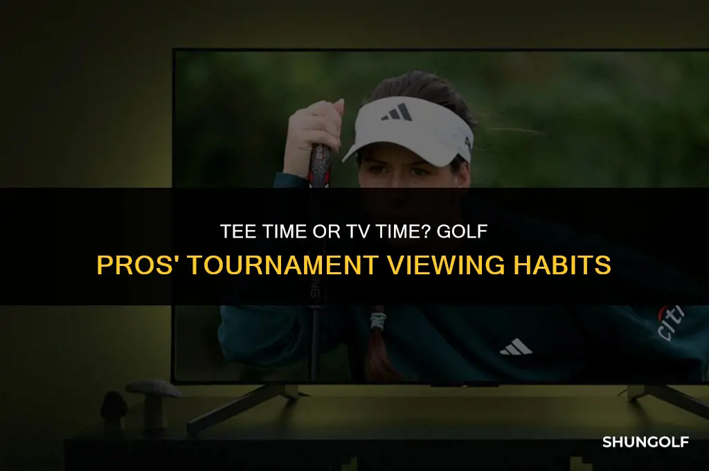 do golf pros watch tv during a tournament