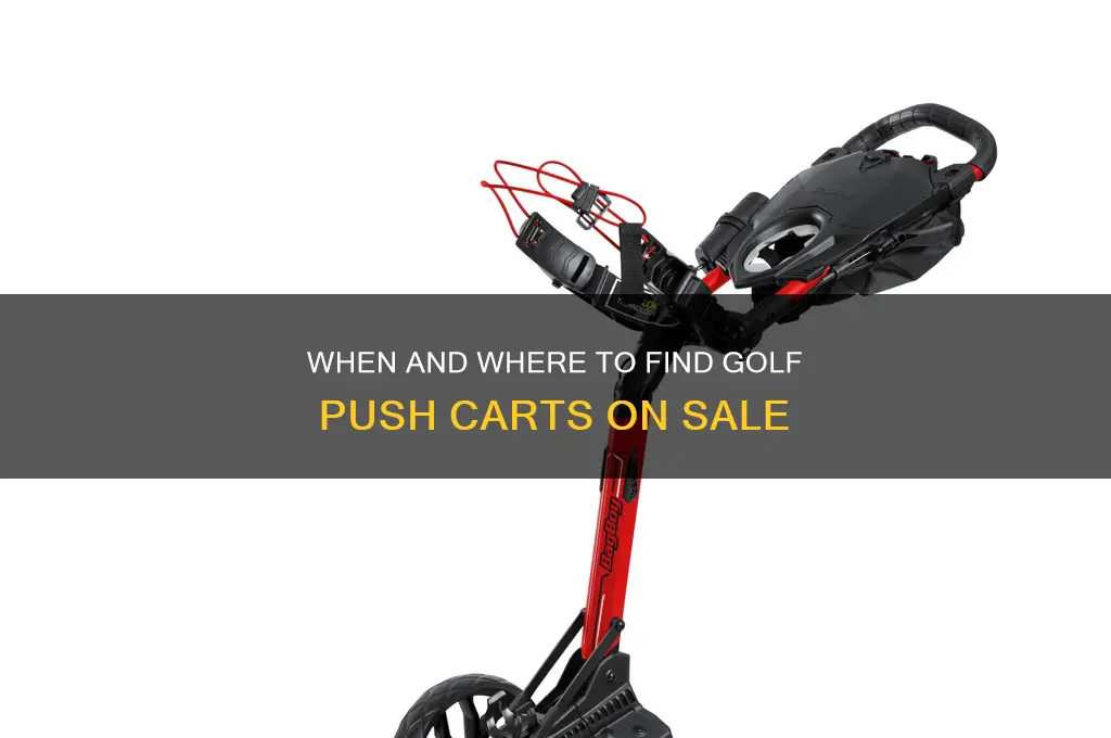 do golf push carts go on sale