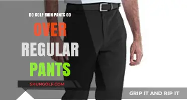 Golf Rain Pants: Should You Wear Them Over Regular Pants?