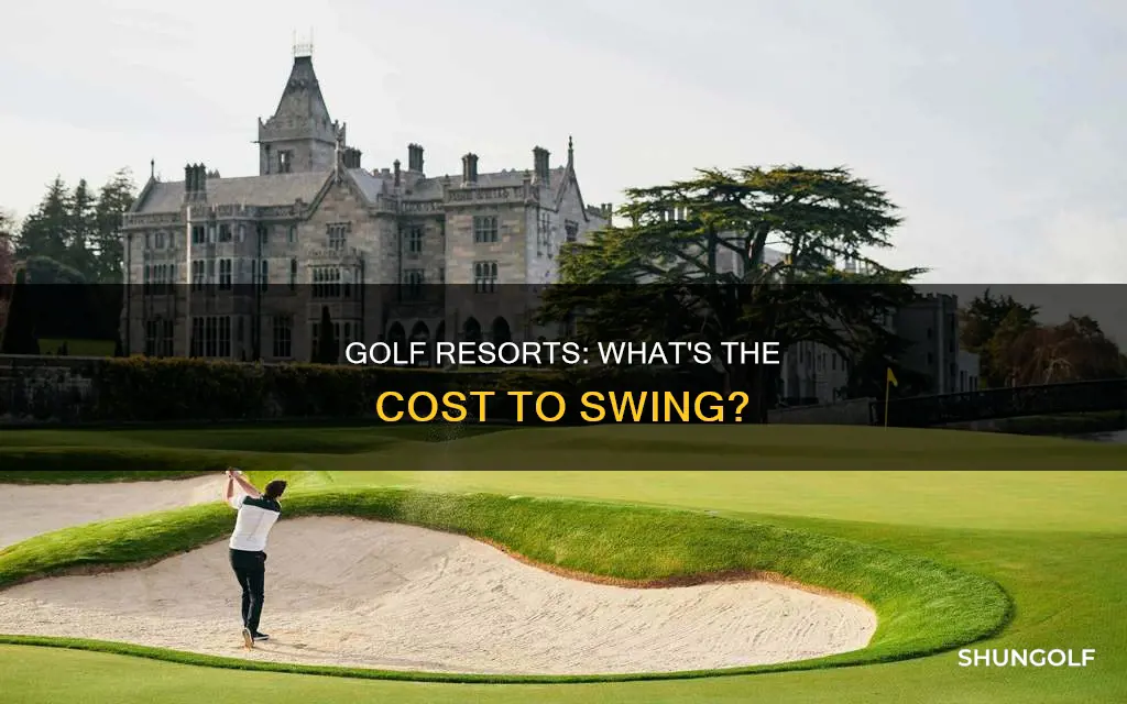 do golf resorts charge for golfing