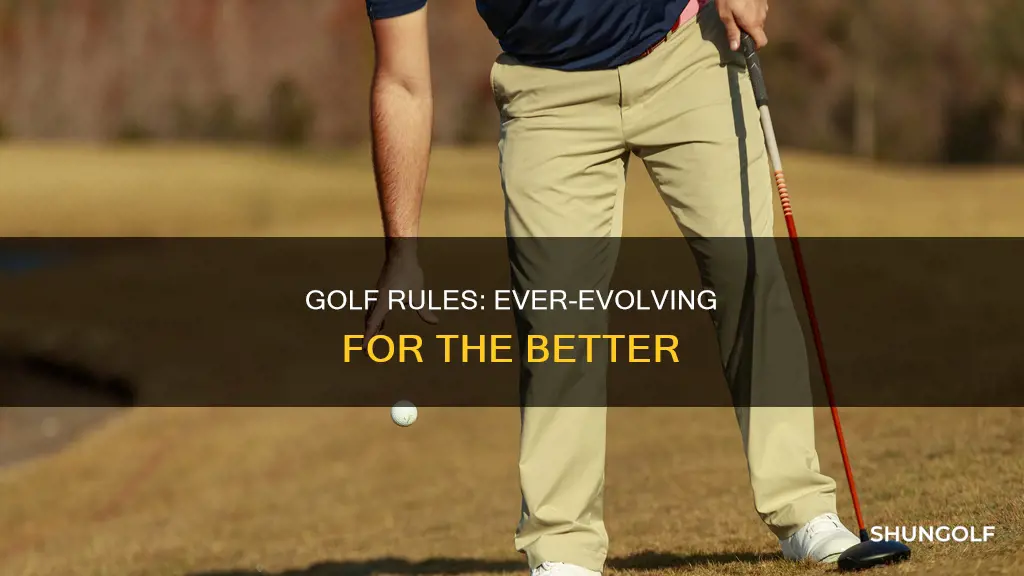 do golf rules change