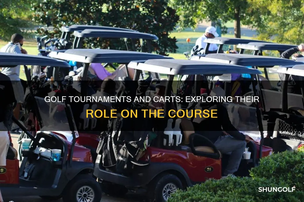 do golf tournaments use carts
