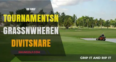 Golf Tournaments: Grass, Divots, and Solutions