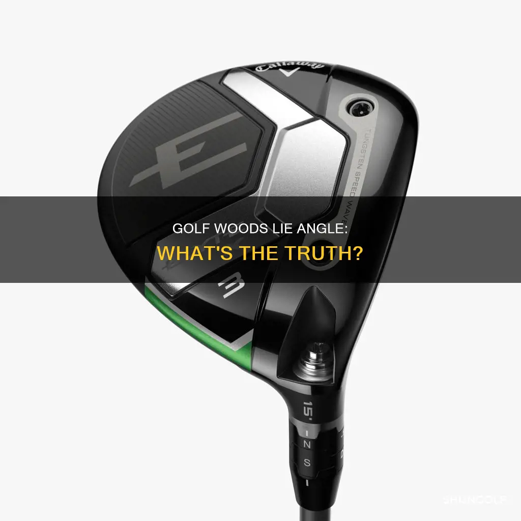 do golf woods have lie angle