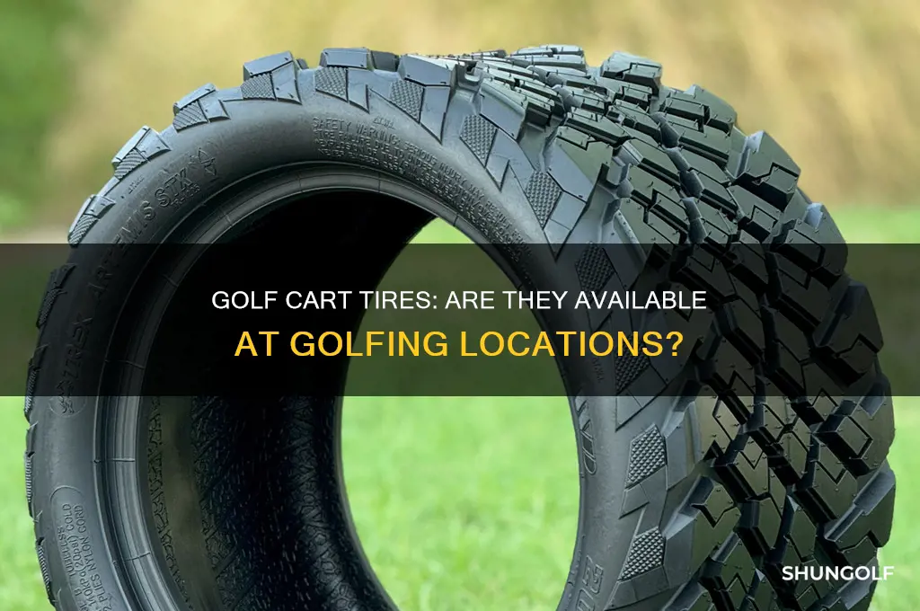 do golfing locations sell cart tires