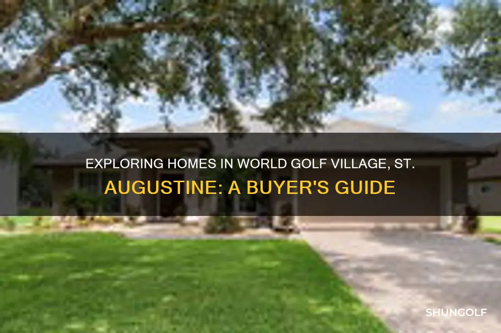 do homes in world golf village st augustine