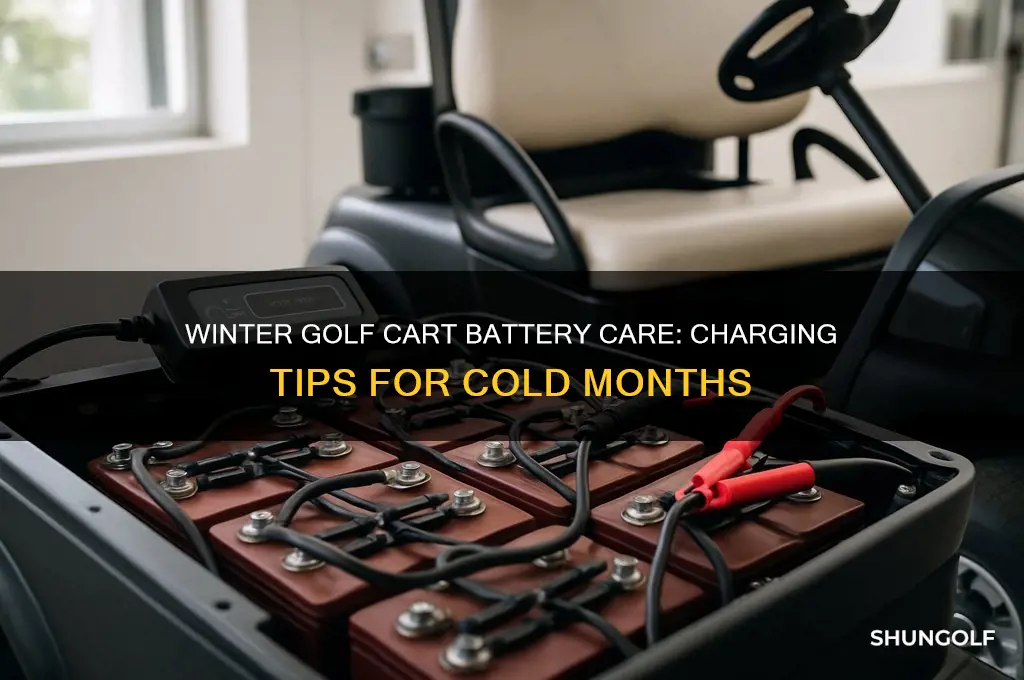 do i charge golf cart batteries in the winter