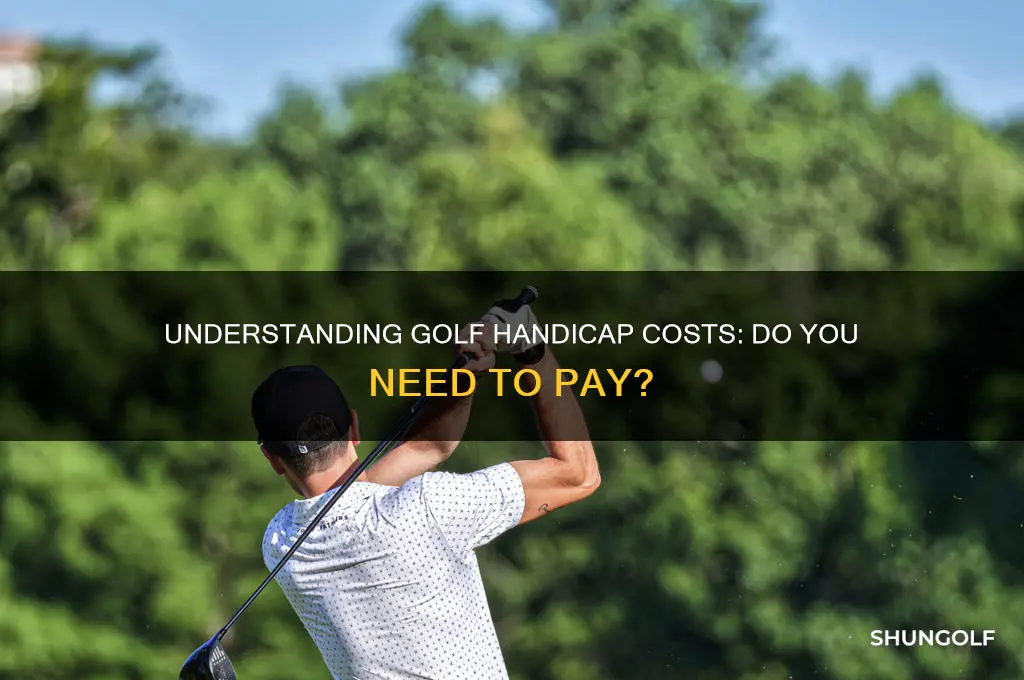 do i have to pay to have a golf handicap