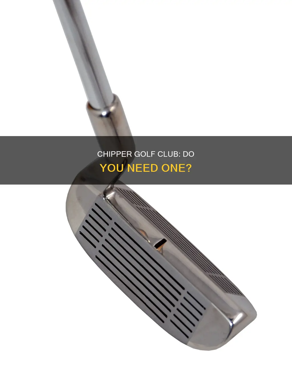do i need a chipper golf