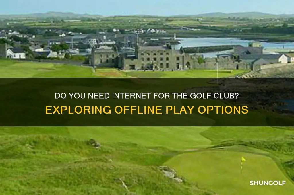 do i need internet for the golf club