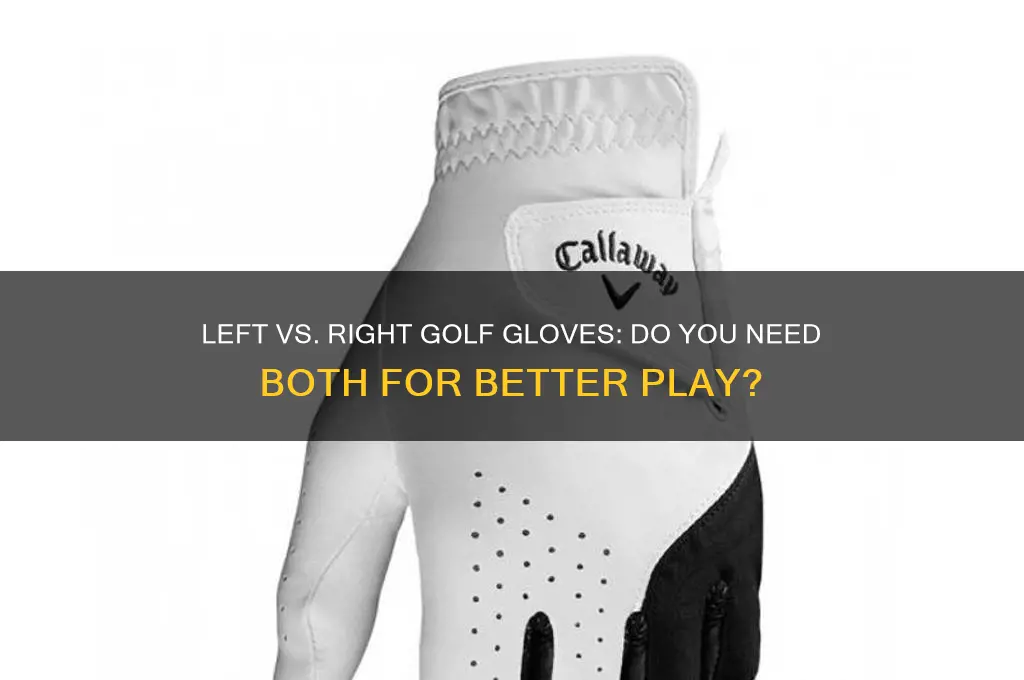 do i need left and right hand gluve for golf