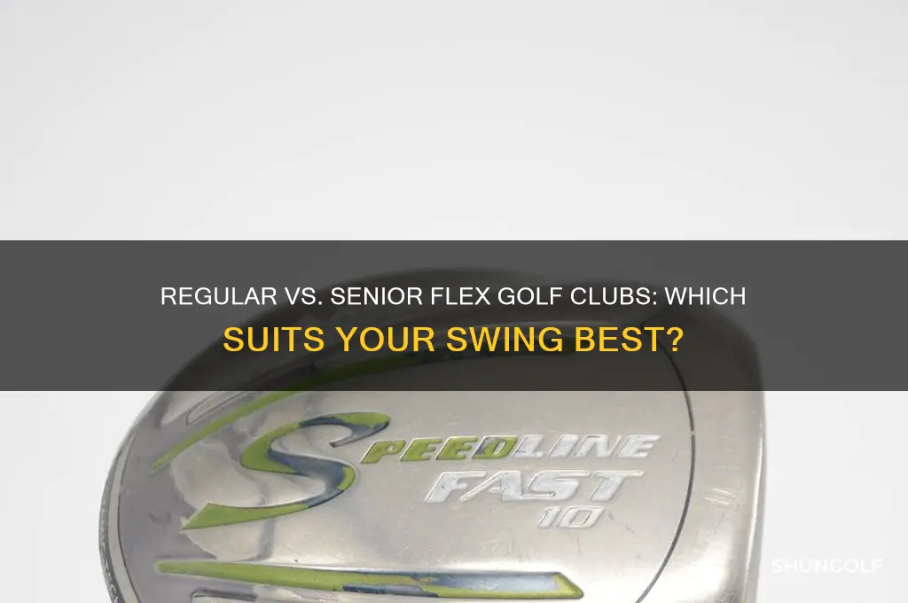 do i need regular or senior flex golf clubs