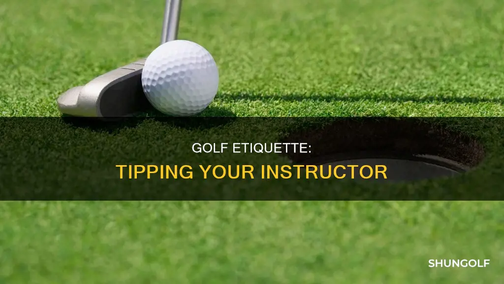 do i tip my golf instructor