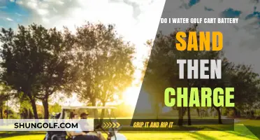 Watering Golf Cart Battery Sand: Pre-Charge Steps and Best Practices